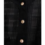 【natural couture】シアーチェックノーカラーショートジャケット | NICE CLAUP / OLIVE des OLIVE OUTLET | 詳細画像16