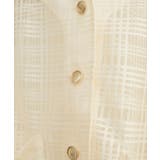 【natural couture】シアーチェックノーカラーショートジャケット | NICE CLAUP / OLIVE des OLIVE OUTLET | 詳細画像21