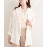 【natural couture】ベルト付きシアージャケット | NICE CLAUP / OLIVE des OLIVE OUTLET | 詳細画像4