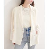 【natural couture】ベルト付きシアージャケット | NICE CLAUP / OLIVE des OLIVE OUTLET | 詳細画像7