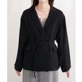 【natural couture】ベルト付きシアージャケット | NICE CLAUP / OLIVE des OLIVE OUTLET | 詳細画像12