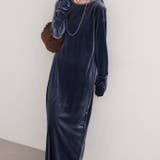 【natural couture】袖口シャーリングベロアワンピース | NICE CLAUP / OLIVE des OLIVE　OUTLET | 詳細画像14 