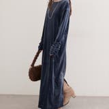 【natural couture】袖口シャーリングベロアワンピース | NICE CLAUP / OLIVE des OLIVE　OUTLET | 詳細画像16 