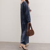 【natural couture】袖口シャーリングベロアワンピース | NICE CLAUP / OLIVE des OLIVE　OUTLET | 詳細画像17 