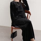 【natural couture】袖口シャーリングベロアワンピース | NICE CLAUP / OLIVE des OLIVE　OUTLET | 詳細画像18 