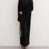 【natural couture】袖口シャーリングベロアワンピース | NICE CLAUP / OLIVE des OLIVE　OUTLET | 詳細画像20 