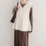 【natural couture】袖口シャーリングベロアワンピース | NICE CLAUP / OLIVE des OLIVE　OUTLET | 詳細画像5 