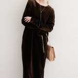 【natural couture】袖口シャーリングベロアワンピース | NICE CLAUP / OLIVE des OLIVE　OUTLET | 詳細画像7 