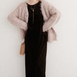 【natural couture】袖口シャーリングベロアワンピース | NICE CLAUP / OLIVE des OLIVE　OUTLET | 詳細画像11 