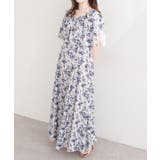 柄4 | 【natural couture】フリルカラーノースリワンピース | NICE CLAUP / OLIVE des OLIVE　OUTLET