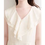 【natural couture】フリルカラーノースリワンピース | NICE CLAUP / OLIVE des OLIVE OUTLET | 詳細画像16