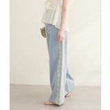 【natural couture】12OZデニム脇レースパンツ | NICE CLAUP / OLIVE des OLIVE OUTLET | 詳細画像3