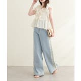 【natural couture】12OZデニム脇レースパンツ | NICE CLAUP / OLIVE des OLIVE OUTLET | 詳細画像4