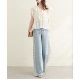 【natural couture】12OZデニム脇レースパンツ | NICE CLAUP / OLIVE des OLIVE OUTLET | 詳細画像5