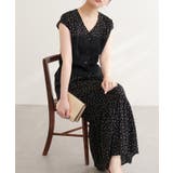 ブラック | 【natural couture】リブ使いTOPS×ギャザー切り替えスカートSE… | NICE CLAUP / OLIVE des OLIVE OUTLET