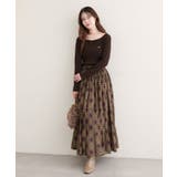 【natural couture】プリーツ切り替えスカート | NICE CLAUP / OLIVE des OLIVE　OUTLET | 詳細画像11 