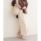 ベージュ | 【natural couture】マルチウェイカットスウェードスカート | NICE CLAUP / OLIVE des OLIVE　OUTLET