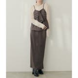 ブラウン | 【natural couture】フラップポケットジップスカート | NICE CLAUP / OLIVE des OLIVE　OUTLET