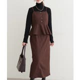 【natural couture】ペプラムビスチェ＆タイトスカート | NICE CLAUP / OLIVE des OLIVE　OUTLET | 詳細画像10 