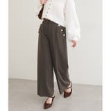 ブラウン | 【natural couture】サイドボタンパンツ | NICE CLAUP / OLIVE des OLIVE　OUTLET