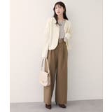 【natural couture】バックルベルト付きタックパンツ | NICE CLAUP / OLIVE des OLIVE　OUTLET | 詳細画像14 