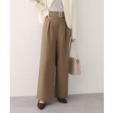【natural couture】バックルベルト付きタックパンツ | NICE CLAUP / OLIVE des OLIVE　OUTLET | 詳細画像16 