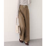 【natural couture】バックルベルト付きタックパンツ | NICE CLAUP / OLIVE des OLIVE　OUTLET | 詳細画像18 