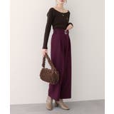 【natural couture】バックルベルト付きタックパンツ | NICE CLAUP / OLIVE des OLIVE　OUTLET | 詳細画像19 