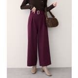 【natural couture】バックルベルト付きタックパンツ | NICE CLAUP / OLIVE des OLIVE　OUTLET | 詳細画像22 