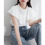 オフ | 【natural couture】ラッフルフリルフロントアシメブラウス | NICE CLAUP / OLIVE des OLIVE　OUTLET