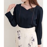 【natural couture】ハートネックパイピング配色ブラウス | NICE CLAUP / OLIVE des OLIVE　OUTLET | 詳細画像21 