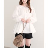 オフ | 【natural couture】フレアヘムブラウス | NICE CLAUP / OLIVE des OLIVE　OUTLET