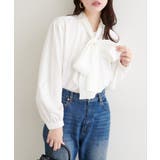 【natural couture】ボウタイリボンブラウス | NICE CLAUP / OLIVE des OLIVE　OUTLET | 詳細画像2 