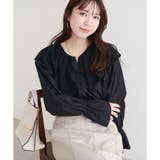 ブラック | 【natural couture】レースケープカラーブラウス | NICE CLAUP / OLIVE des OLIVE OUTLET