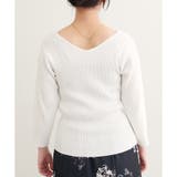 【natural couture】前後2WAY7分袖リブニット | NICE CLAUP / OLIVE des OLIVE OUTLET | 詳細画像23