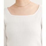 【natural couture】前後2WAY7分袖リブニット | NICE CLAUP / OLIVE des OLIVE OUTLET | 詳細画像24