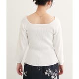 【natural couture】前後2WAY7分袖リブニット | NICE CLAUP / OLIVE des OLIVE OUTLET | 詳細画像29