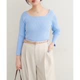 【natural couture】前後2WAY7分袖リブニット | NICE CLAUP / OLIVE des OLIVE OUTLET | 詳細画像7