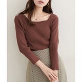 【natural couture】前後2WAY7分袖リブニット | NICE CLAUP / OLIVE des OLIVE OUTLET | 詳細画像13