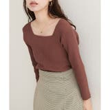 【natural couture】前後2WAY7分袖リブニット | NICE CLAUP / OLIVE des OLIVE OUTLET | 詳細画像15