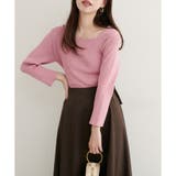 【natural couture】前後2WAY7分袖リブニット | NICE CLAUP / OLIVE des OLIVE OUTLET | 詳細画像11