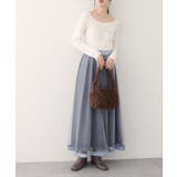 【natural couture】バレエネックリブニットプルオーバー | NICE CLAUP / OLIVE des OLIVE　OUTLET | 詳細画像2 