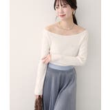 【natural couture】バレエネックリブニットプルオーバー | NICE CLAUP / OLIVE des OLIVE　OUTLET | 詳細画像4 