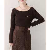 【natural couture】バレエネックリブニットプルオーバー | NICE CLAUP / OLIVE des OLIVE　OUTLET | 詳細画像17 