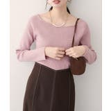 【natural couture】バレエネックリブニットプルオーバー | NICE CLAUP / OLIVE des OLIVE　OUTLET | 詳細画像23 