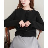 ブラック | 【natural couture】フリルディティールカーディガン | NICE CLAUP / OLIVE des OLIVE OUTLET