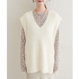 【natural couture】フェザーヤーンニットベスト | NICE CLAUP / OLIVE des OLIVE　OUTLET | 詳細画像8 