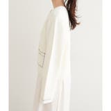 【natural couture】配色ステッチ入りニットジャケット | NICE CLAUP / OLIVE des OLIVE　OUTLET | 詳細画像17 