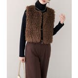 【natural couture】フェイクファーベスト | NICE CLAUP / OLIVE des OLIVE OUTLET | 詳細画像16