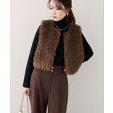 【natural couture】フェイクファーベスト | NICE CLAUP / OLIVE des OLIVE OUTLET | 詳細画像17